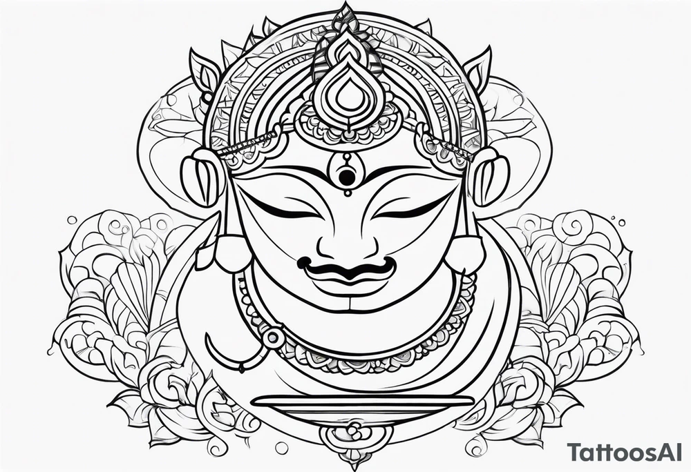 Krishna tattoo idea