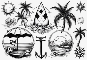 beach tattoo idea