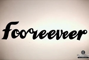 The words forever & Ever. Roman Numerals for 6,12,2012. Small forearm tattoo tattoo idea