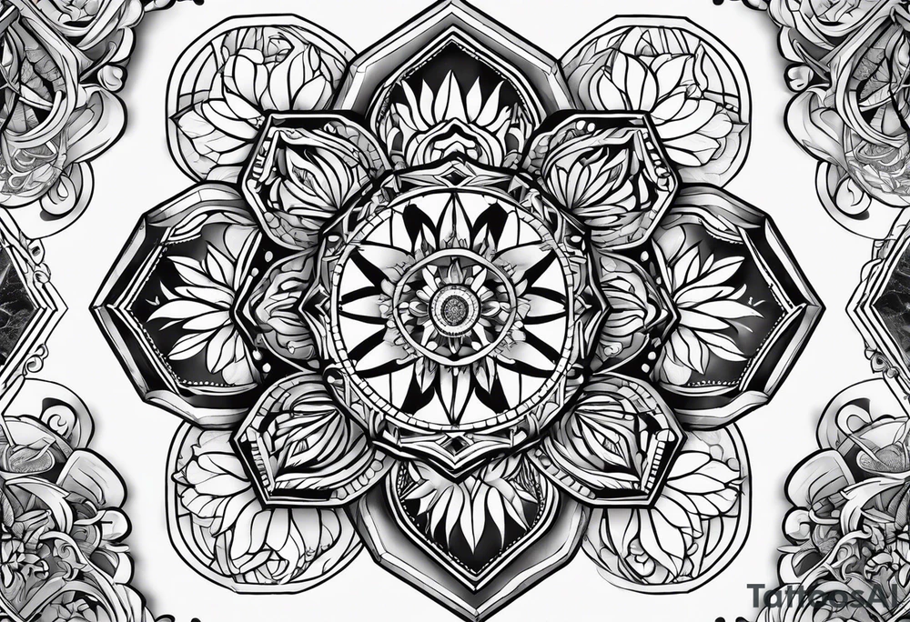 Hexagon tattoo idea