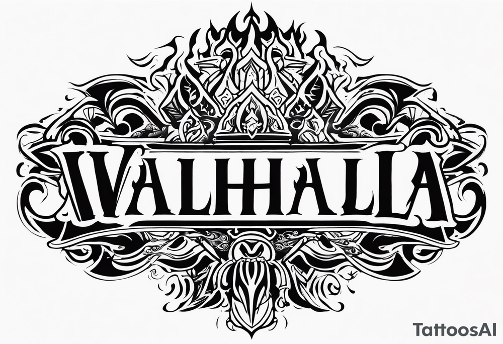 Valhalla fire tattoo idea