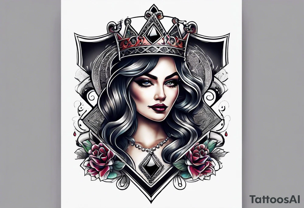 Queen Of Spades tattoo idea