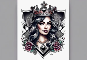 Queen Of Spades tattoo idea