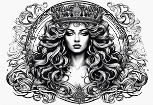 queen medusa tattoo idea