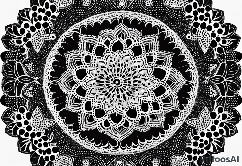 Lace mandala tattoo idea