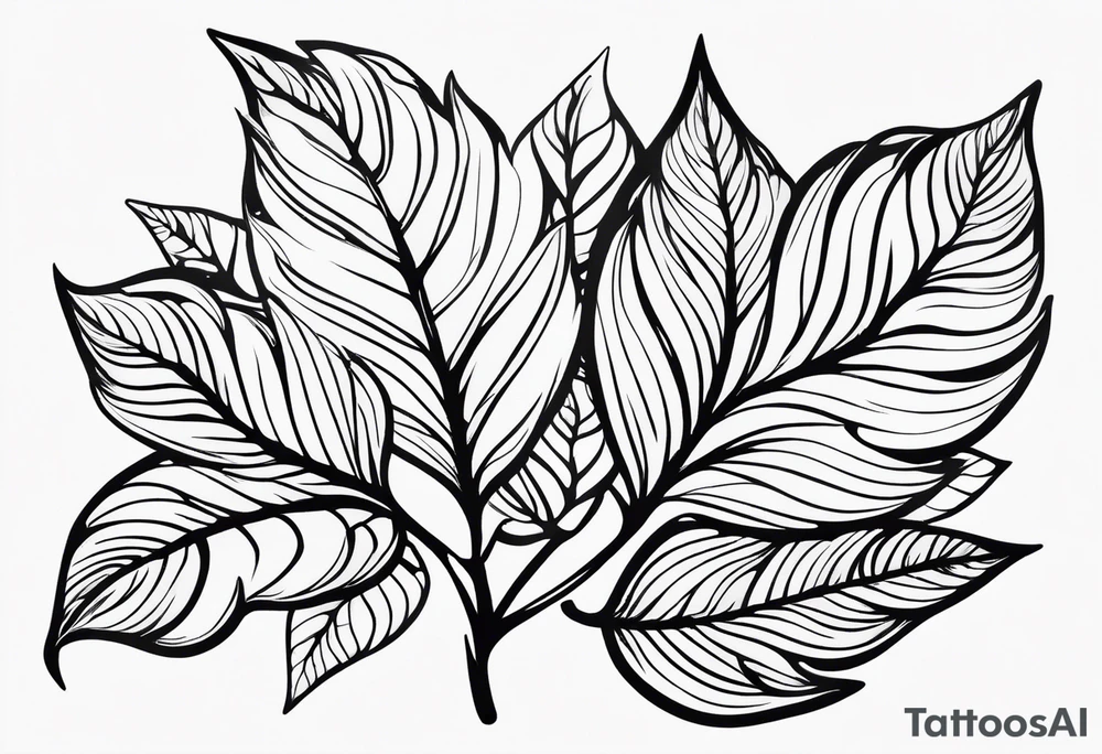 Leaf tattoo idea