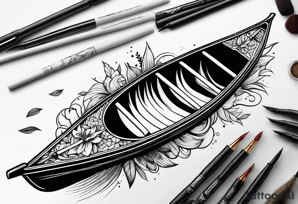 Canoe tattoo idea
