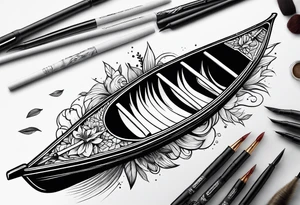 Canoe tattoo idea