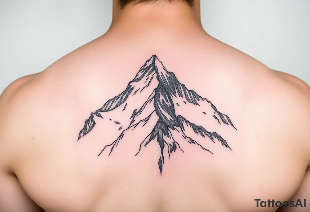 tre cime mountain tattoo idea