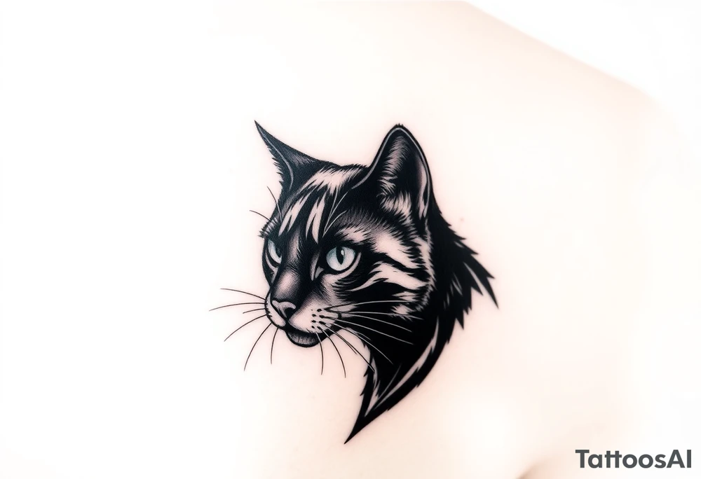 Black Cat tattoo idea