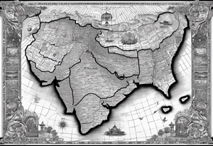 i want a punjab’s map tattoo which is in india i also want swords and punjabi warriors in it tattoo idea