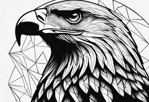 Be an eagle and a direwolf same time tattoo idea