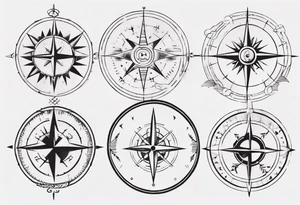 Nordic compass tattoo idea