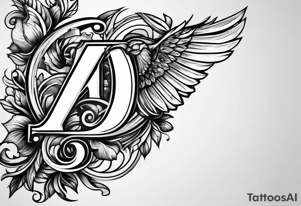 Capital letter Y followed by the Roman date June 1 tattoo idea