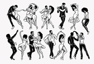 Meaningfully dancers bachata tattoo idea