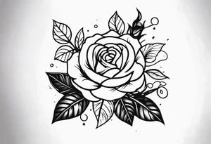Arm sleeve roses tattoo idea
