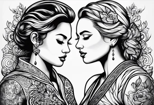 You and Me vs the World tattoo idea