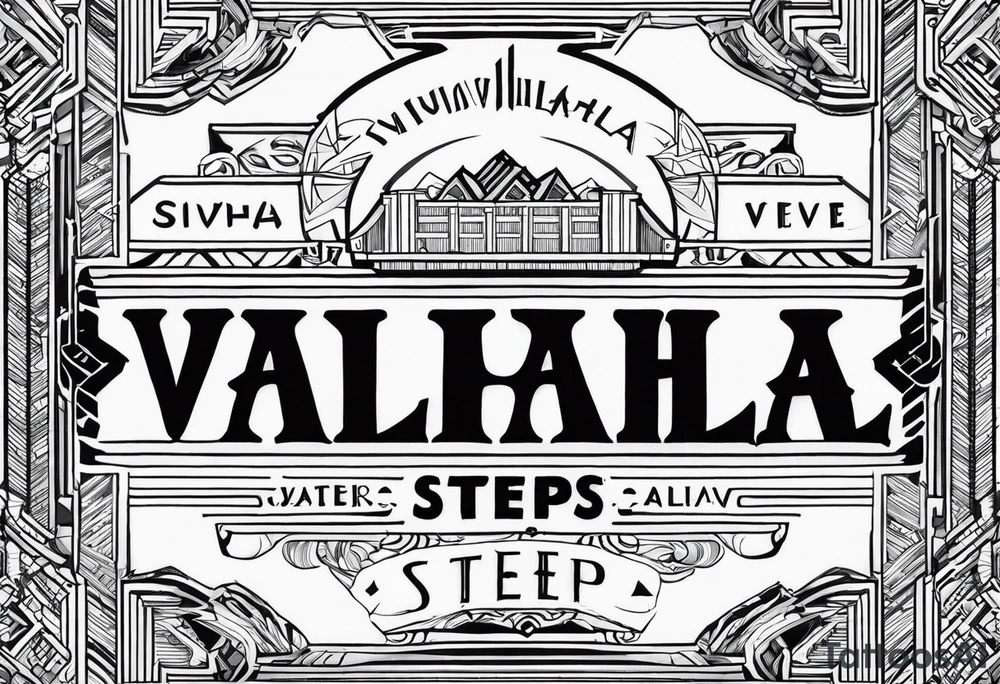 Valhalla 
 steps tattoo idea