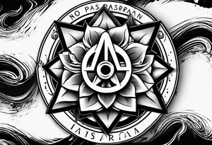 no pasaran slogan with a torn clenched fist tattoo idea