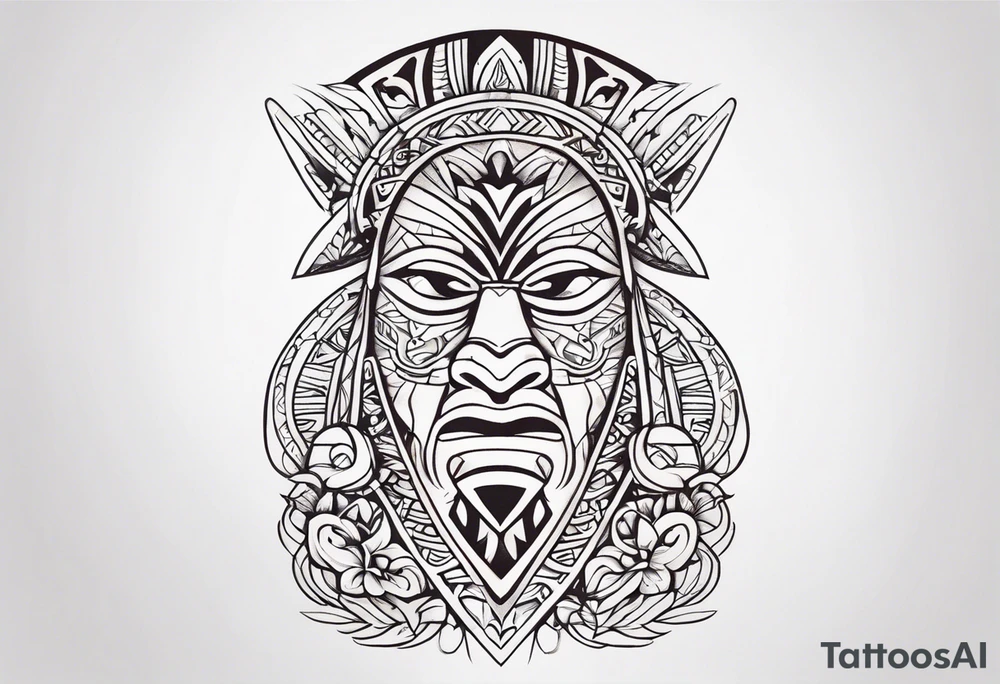 Polynesian minimal neck  tattoo tattoo idea