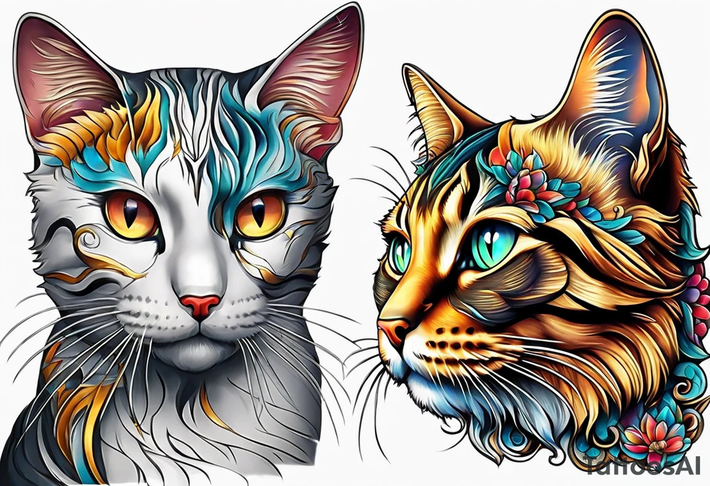 a cat tattoo idea