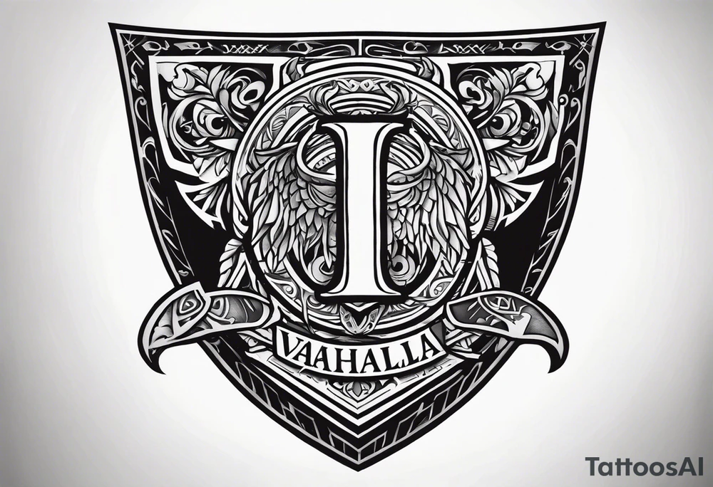 Valhalla shield tattoo idea