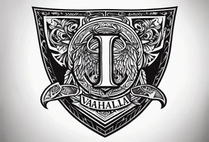 Valhalla shield tattoo idea