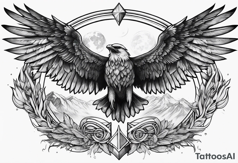 Halo and wings tattoo idea