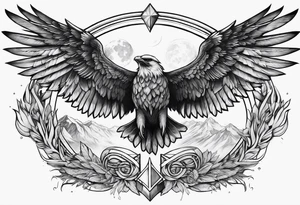 Halo and wings tattoo idea