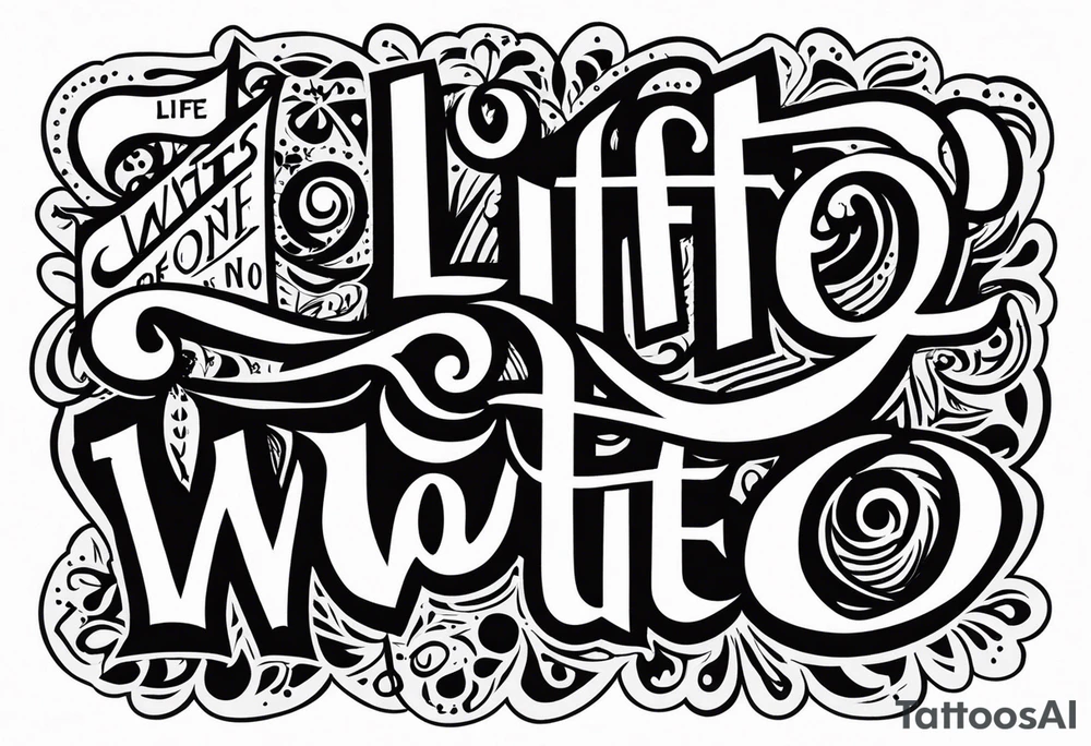 Life waits for no one tattoo idea