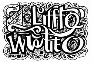 Life waits for no one tattoo idea