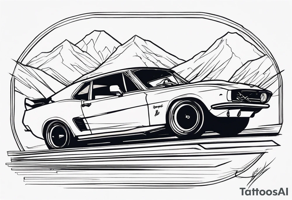 Speed trail tattoo idea