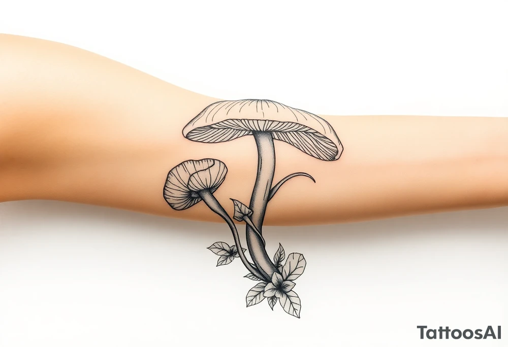 Zen Mushroom tattoo idea