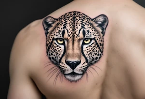 cheetah tattoo tattoo idea