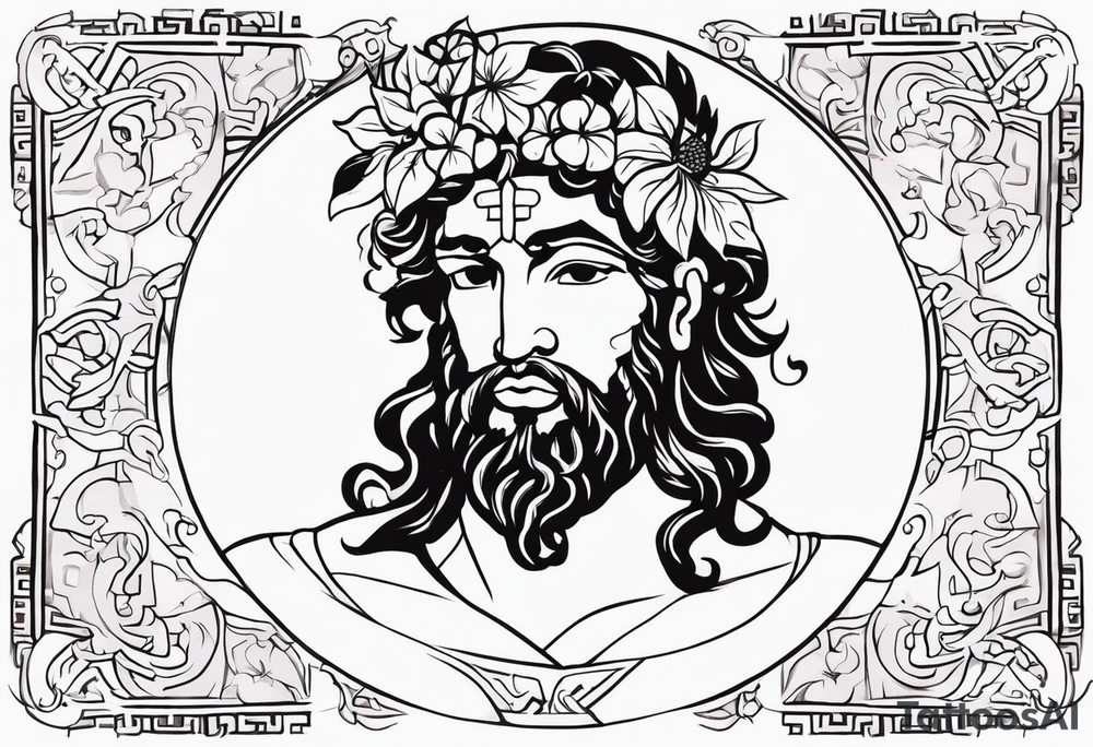 The greek god dionysos tattoo idea