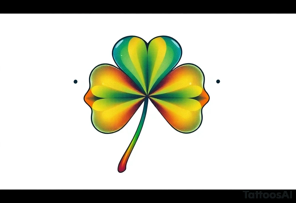 4-leaf clover tattoo idea