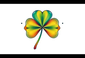 4-leaf clover tattoo idea