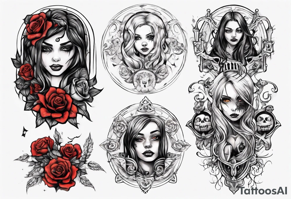 Female forearm, daughter, son, not Gothic tattoo idea