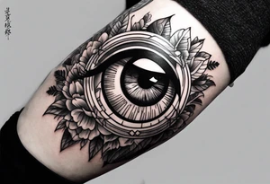 forearm has to involve June birth year and a eye tattoo idea