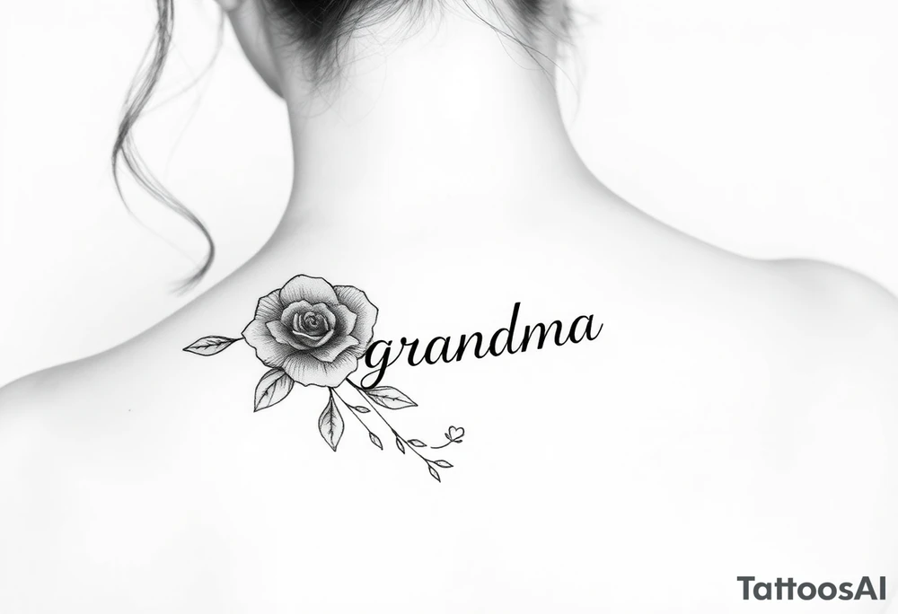 Memorial for grandma tattoo idea