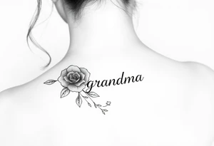 Memorial for grandma tattoo idea
