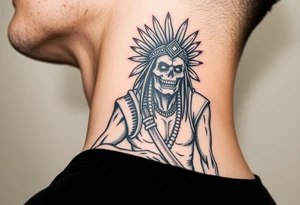 zombie Aztec hench man going to work tattoo idea