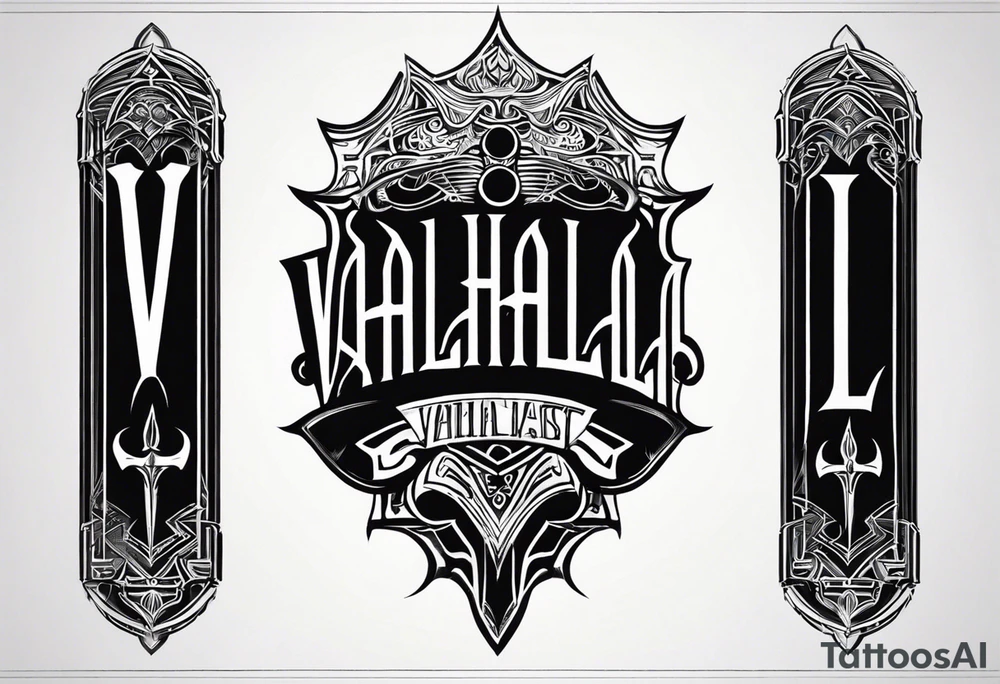 Valhalla 
 mist pillars tattoo idea