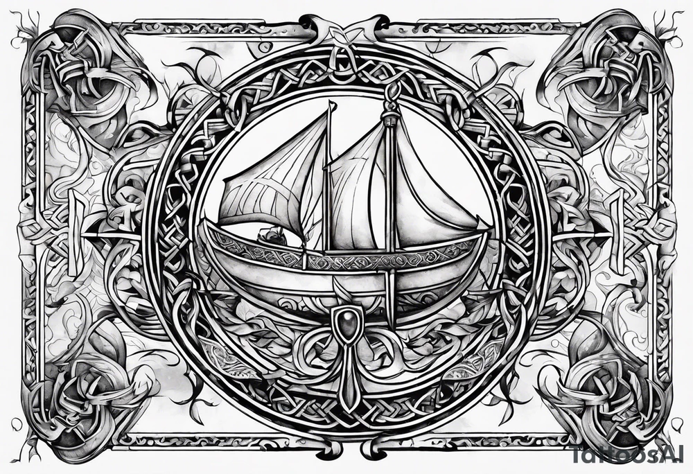 Viking symbols tattoo idea