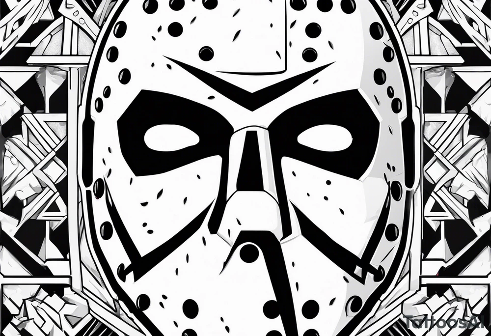 Friday the 13th Jason mask tattoo idea