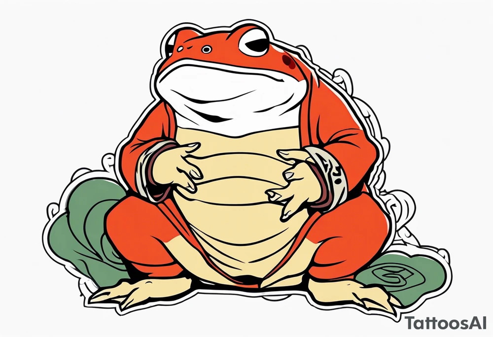 Jiraiya Naruto Gamakichi toad tattoo idea