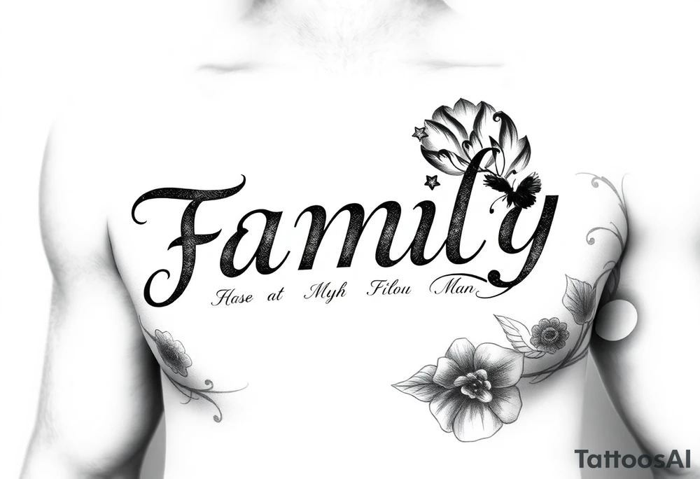 Tattoo for my family with names tattoo idea