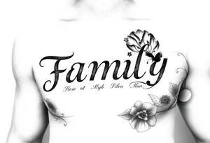 Tattoo for my family with names tattoo idea