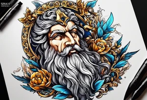 mitologia grecka zeus i pioruny tattoo idea