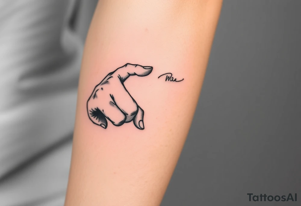 Michaelangelo hands reaching toward each other tattoo idea
